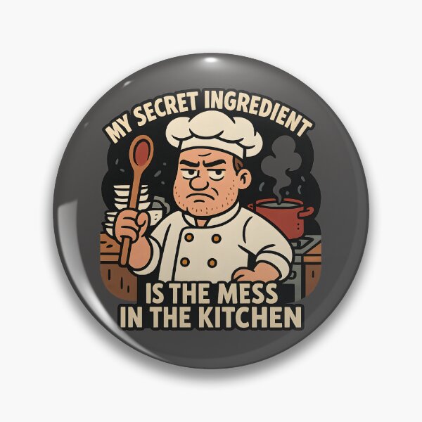 Item preview, Messy Chef Funny Kitchen Quote designed and sold by MysticArtisan.