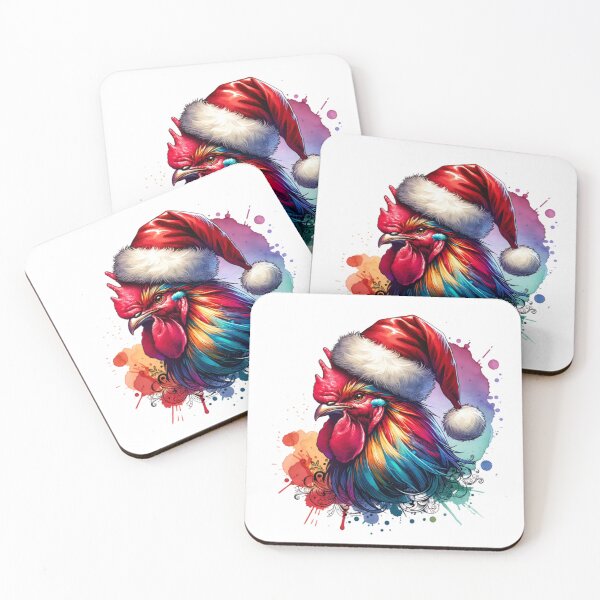 Item preview, Watercolor Rooster Christmas designed and sold by TheAnimalZ00.