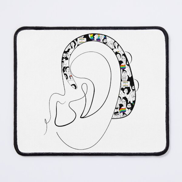 Item preview, Copy of Hearing Aid Line Art with Gold Constellations Illustration designed and sold by spooniecentral.