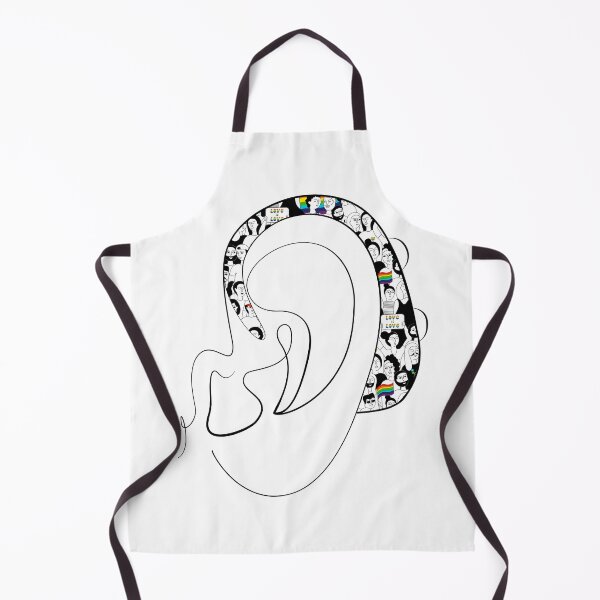 Item preview, Copy of Hearing Aid Line Art with Gold Constellations Illustration designed and sold by spooniecentral.
