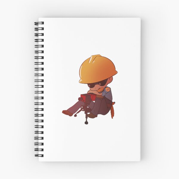 Item preview, TF2 Blu Engineer Chibi designed and sold by Metamorphmigus.