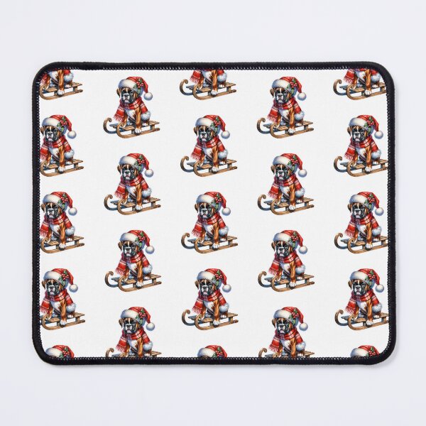 Item preview, Christmas Boxer Dog On A Sled designed and sold by TheAnimalZ00.