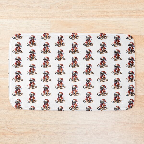 Item preview, Christmas Boxer Dog On A Sled designed and sold by TheAnimalZ00.