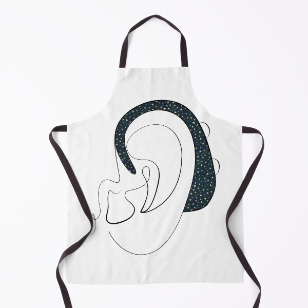 Item preview, Hearing Aid Line Art with Starry Illustration designed and sold by spooniecentral.