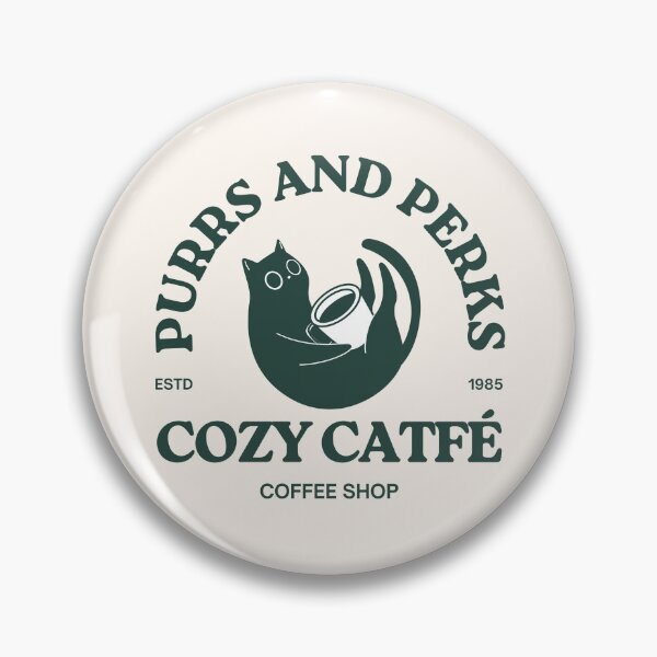 Item preview, Cozy Catfé – Purrs and Perks Coffee Shop for Cat Lovers designed and sold by GoblinBoutique.