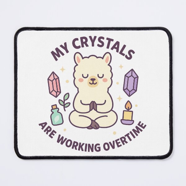 Item preview, Crystal Healing Llama  designed and sold by RestAndRage.