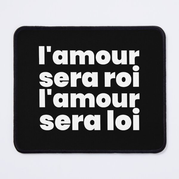 Item preview, L’amour Sera Roi – Bold Minimalist French Quote in White designed and sold by didijuca.