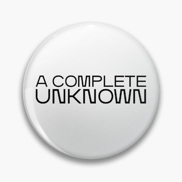 Item preview, A Complete Unknown – Monospaced Lyric-Inspired Statement in Black designed and sold by didijuca.