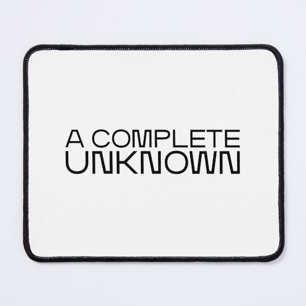 Item preview, A Complete Unknown – Monospaced Lyric-Inspired Statement in Black designed and sold by didijuca.