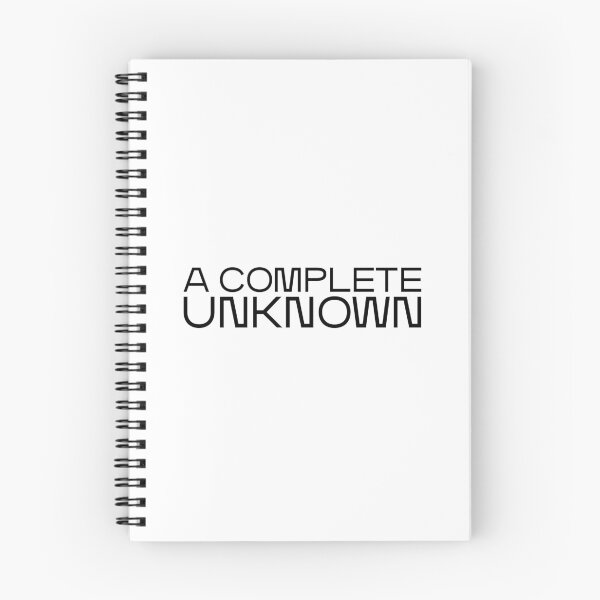 Item preview, A Complete Unknown – Monospaced Lyric-Inspired Statement in Black designed and sold by didijuca.