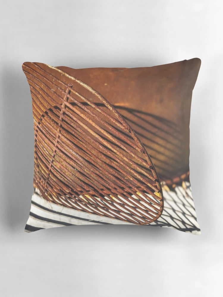 Thumbnail 3 of 4, Pillow, Rust Abstract designed and sold by Tracy Engle.