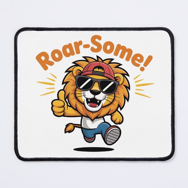 Item preview, Lion Runner - Roar-Some Running Sport Fitness Motivation Design designed and sold by Pawtastic World.