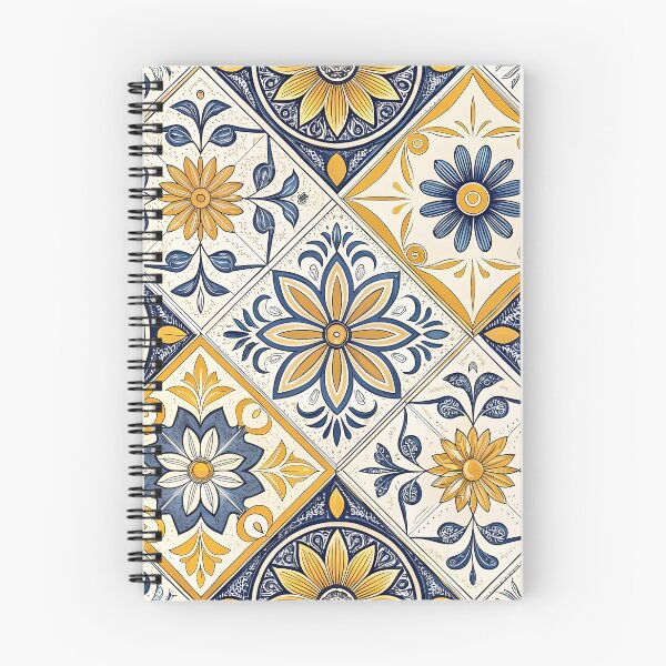 Item preview, Sunflower Azulejo Tile Pattern designed and sold by PrintandJoy.