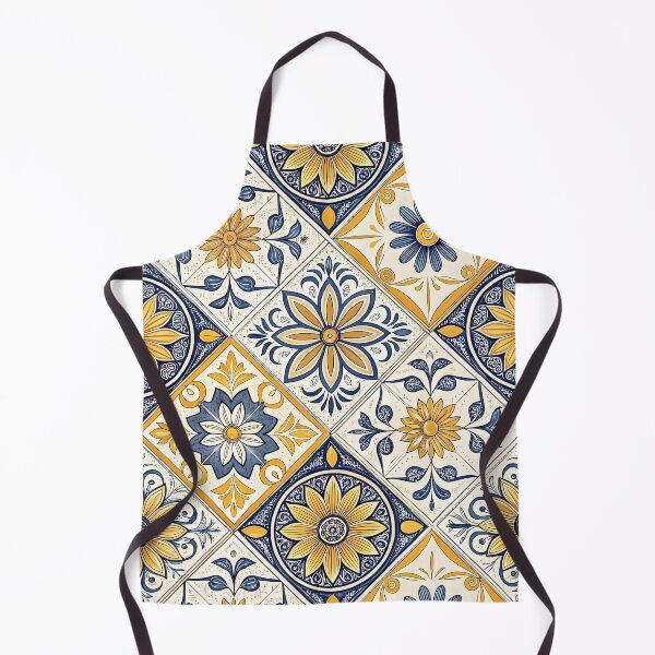 Item preview, Sunflower Azulejo Tile Pattern designed and sold by PrintandJoy.