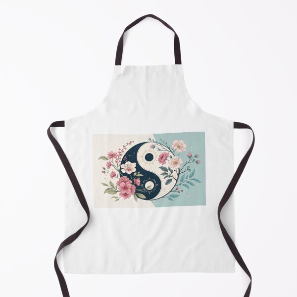 Item preview, yin yang design with beautiful flowers. Perfect harmony  designed and sold by elkuni.