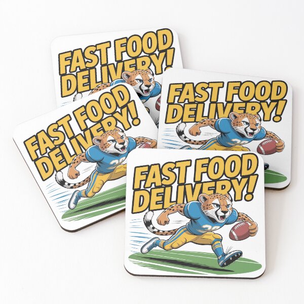 Item preview, Cheetah Football - Fast Food Delivery Sports Speed Design designed and sold by Pawtastic World.