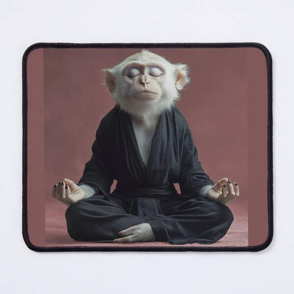 Item preview, Meditating Wise Old Skim Monkey designed and sold by peterlawrence13.