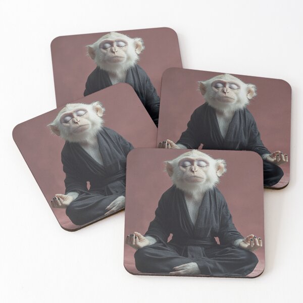 Item preview, Meditating Wise Old Skim Monkey designed and sold by peterlawrence13.