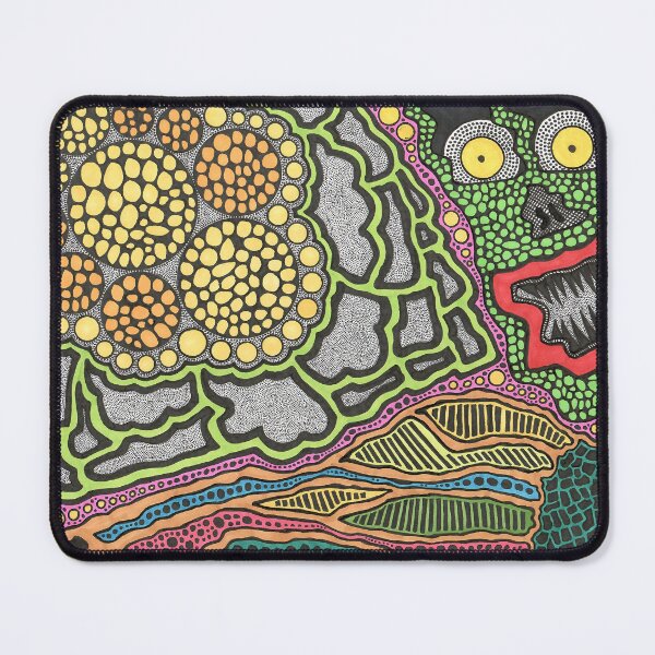 Item preview, Modern Trippy Art Mask designed and sold by EchoFiveArt.