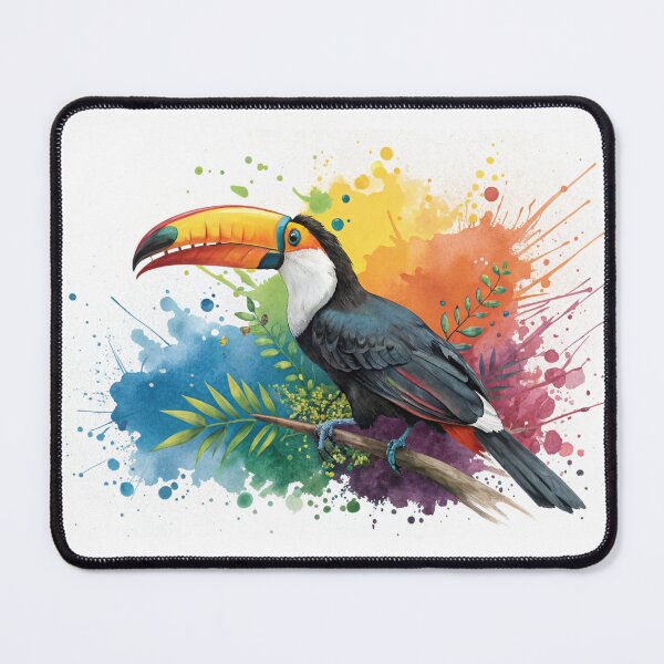 Item preview, Vibrant Toucan in Colorful Paint Splash  designed and sold by elkuni.