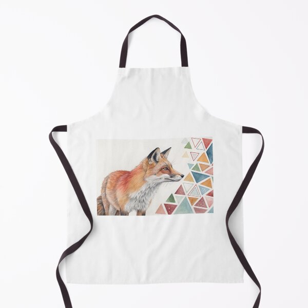 Item preview, Watercolor Portrait of a Red Fox designed and sold by elkuni.
