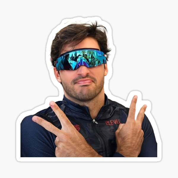 Item preview, Carlos Sainz designed and sold by F1memestickers.