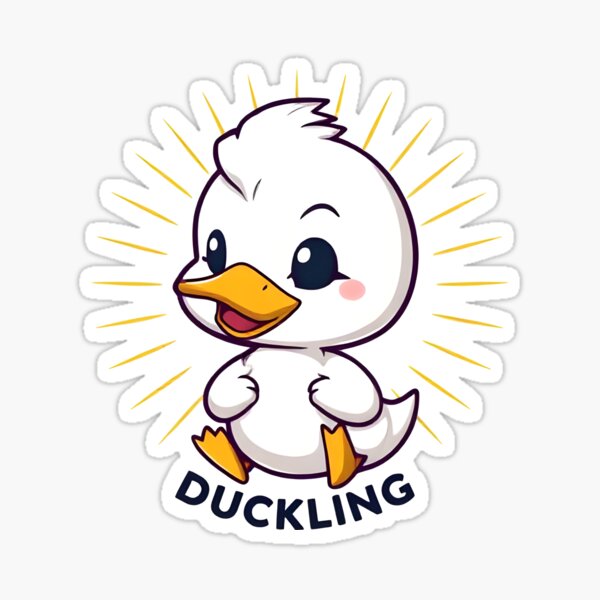 Vista previa del artículo con la obra «El patito "lindo" – El patito feo Chibi de cuento de hadas», diseñado y vendido por Setris Designs.