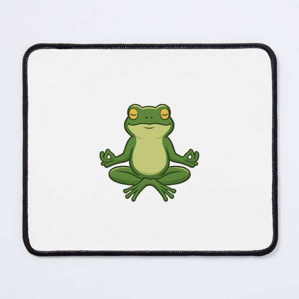 Item preview, Yoga Frog – Meditating Zen Toad Sticker Design designed and sold by CEAEM.