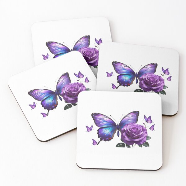 Item preview, Purple Butterfly Rose  designed and sold by adviewlife.