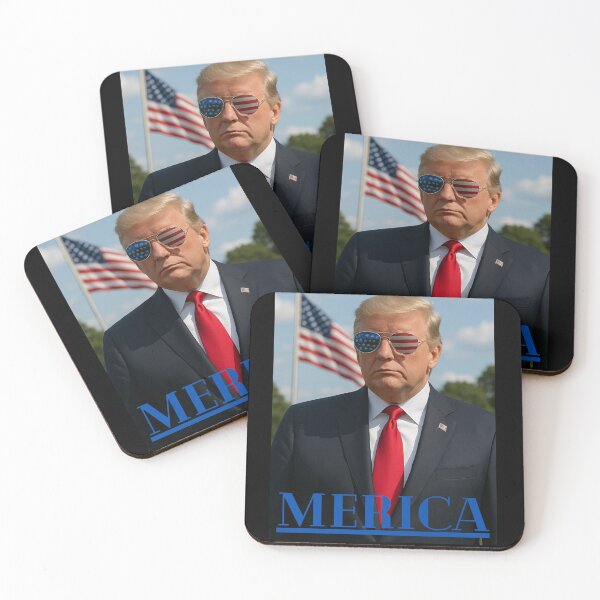 Item preview, MERICA 4th of July Patriotic Trump designed and sold by Dizzy Dog Designs.