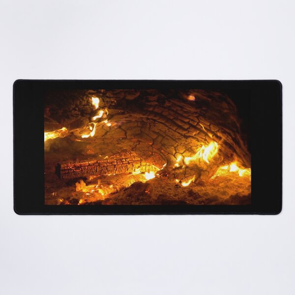 Item preview, Burning Log On Fire at Magpie Springs designed and sold by MagpieSprings.