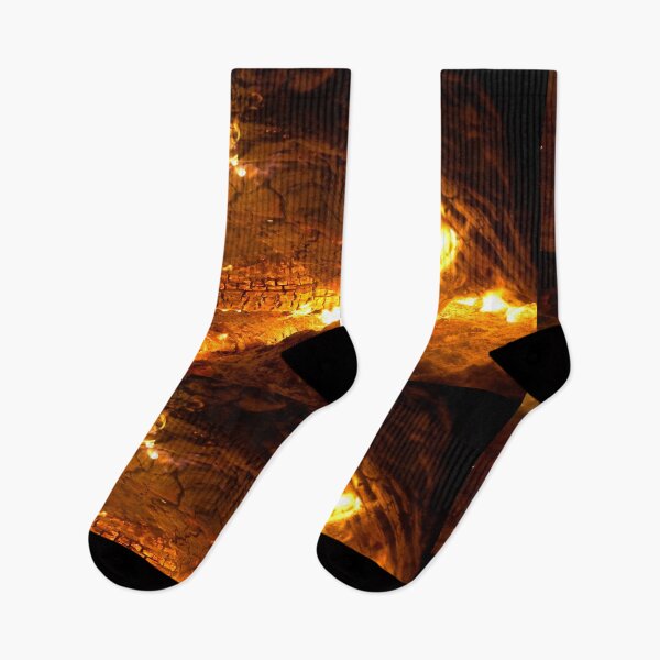 Item preview, Burning Log On Fire at Magpie Springs designed and sold by MagpieSprings.