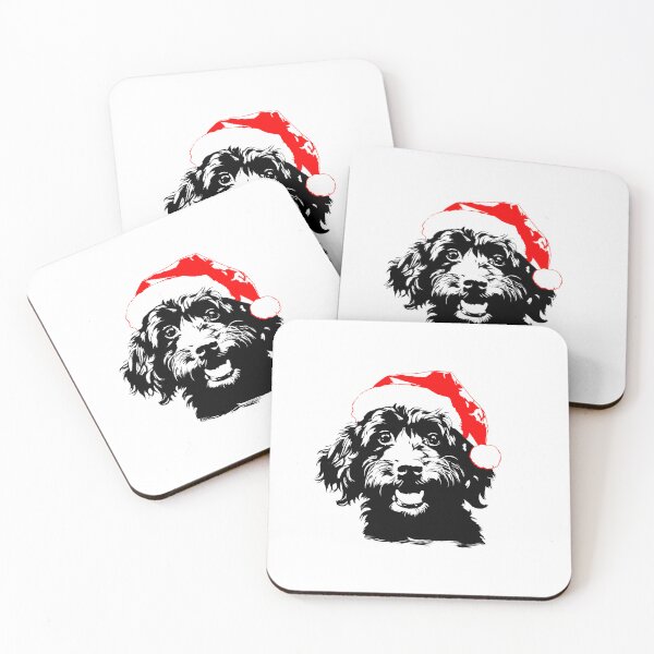 Item preview, Christmas Miniature Poodle designed and sold by JollyCritters.