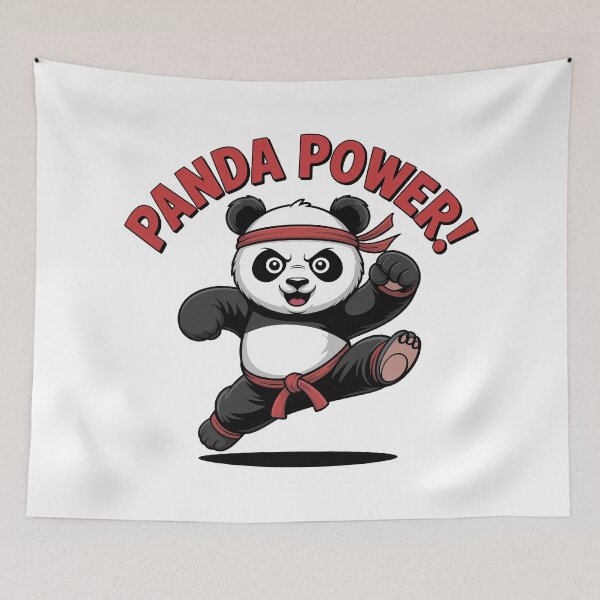 Item preview, Panda Power – Karate Panda designed and sold by Pawtastic World.