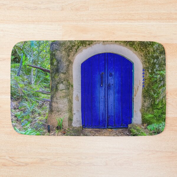 Item preview, Old Blue Wooden Door at the Edge of a Strange Forest - dePace' designed and sold by mrpropcake.