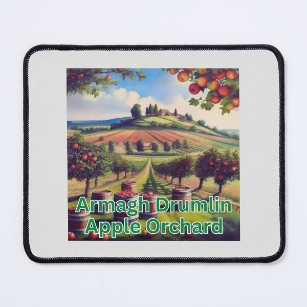 Item preview, Armagh Drumlin Apple Orchard in Northern Ireland (water color on paper). designed and sold by MPC-Mince-Pies.
