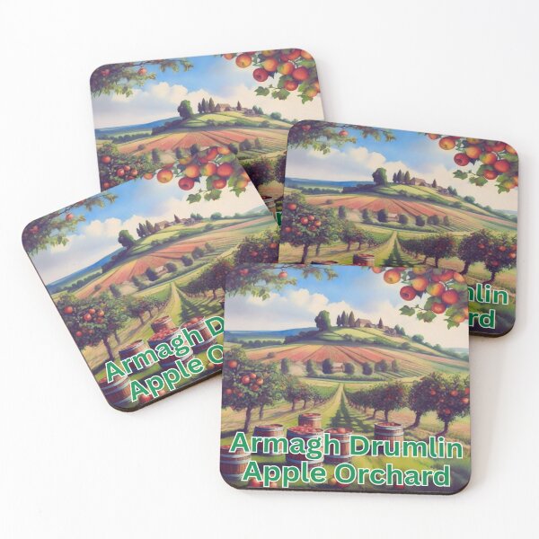 Item preview, Armagh Drumlin Apple Orchard in Northern Ireland (water color on paper). designed and sold by MPC-Mince-Pies.