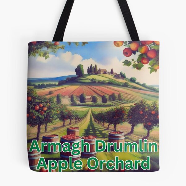 Item preview, Armagh Drumlin Apple Orchard in Northern Ireland (water color on paper). designed and sold by MPC-Mince-Pies.