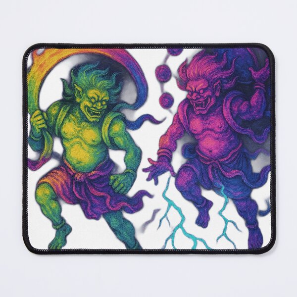 Item preview, wind god thunder god designed and sold by mayhaku.