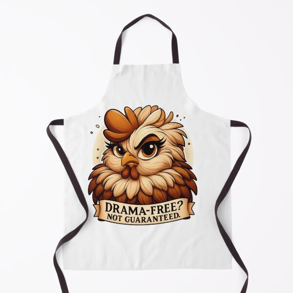 Item preview, Drama-Free Chicken – Funny Sarcastic Hen Illustration designed and sold by JenniferCreaArte .