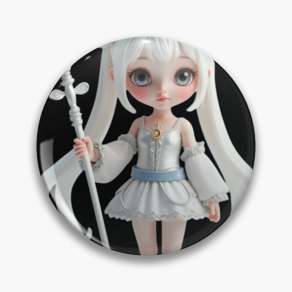 Item preview, Mini -Silver moon in white designed and sold by Starsnits90.
