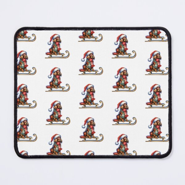 Item preview, Christmas Gordon Setter Dog On A Sled designed and sold by TheAnimalZ00.