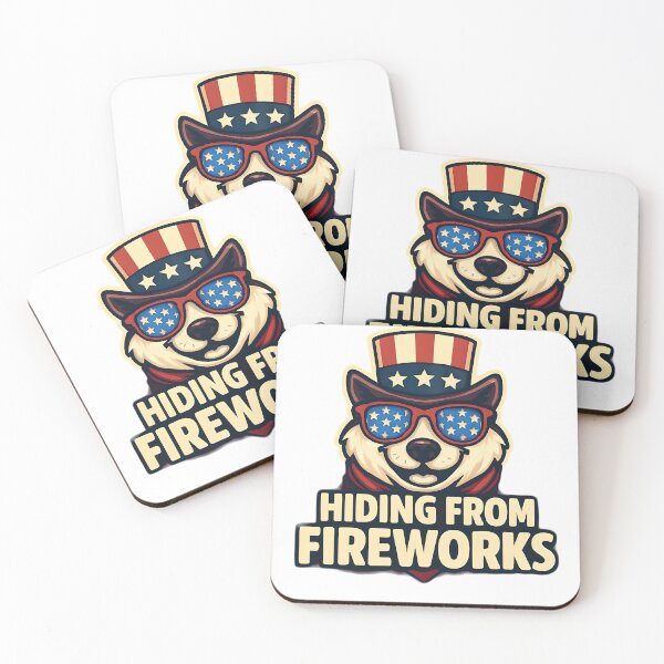 Item preview, dog hiding from fireworks designed and sold by NBCJDesigns.