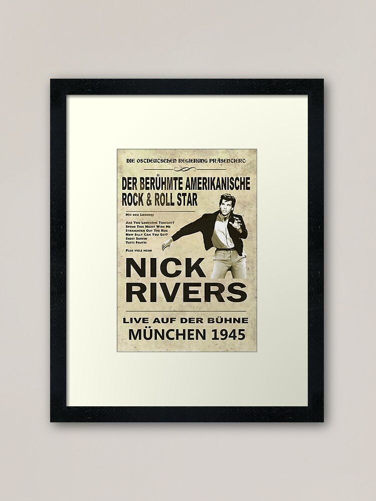 Alternate view of Top Secret - Nick Rivers Concert Poster Framed Art Print