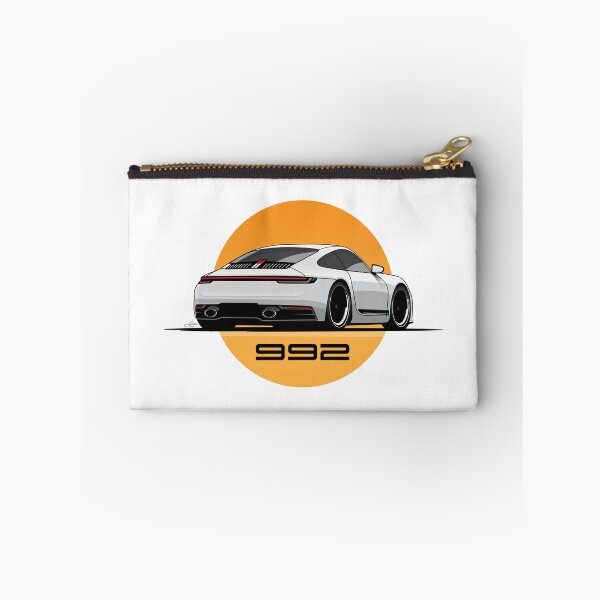 Item preview, Porsche 992 Carrera T White sunset Illustration  designed and sold by blackdogshop.