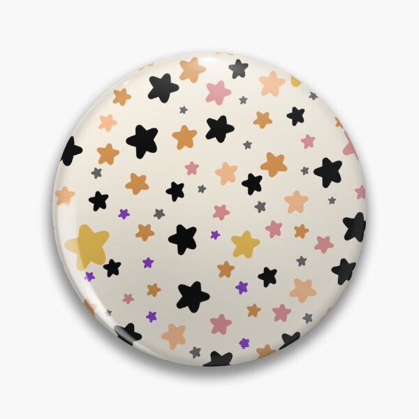 Item preview, Cute Stars on Cream Yellow Black Pink Purple by Kristi Duggins  designed and sold by Kristi Duggins.