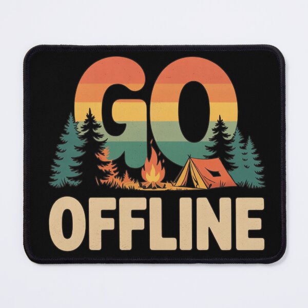 Item preview, GO OFFLINE Camping designed and sold by SusanaDesigns.