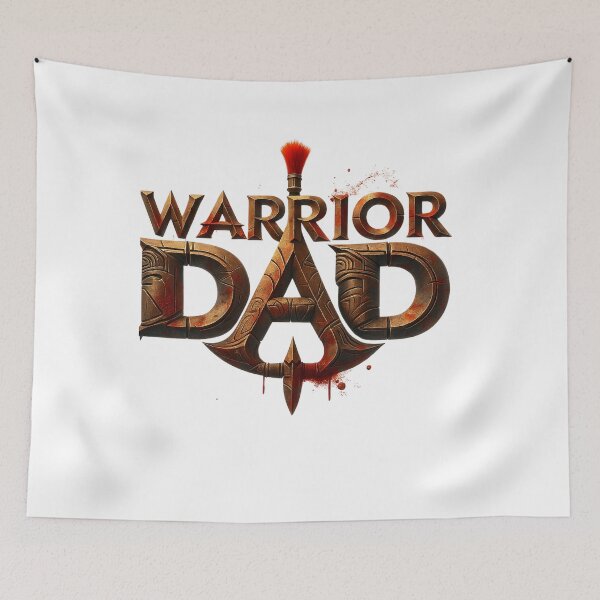 Item preview, Warrior Dad – Strong and Resilient Father Design designed and sold by JenniferCreaArte .