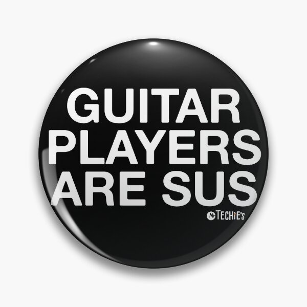 Item preview, Guitar Players Are SUS – Funny Worship Musician and Band Rehearsal Design designed and sold by MrTechies.