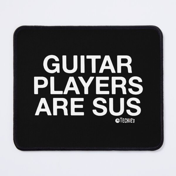 Item preview, Guitar Players Are SUS – Funny Worship Musician and Band Rehearsal Design designed and sold by MrTechies.